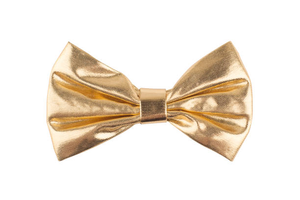 istock golden bow tie on white background 900468422