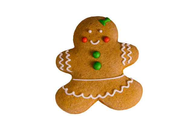 istock Christmas gingerbread girl isolated on a white background 900469462