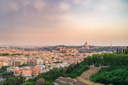 Italy, Rome, Monte Mario Observatory - 24 June 2016, Panorama of Rome from the observatory on Monte Mario