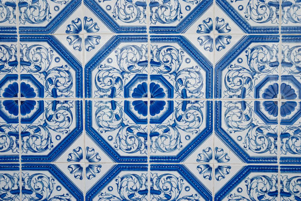 istock Traditional Portuguese glazed tiles 900474964