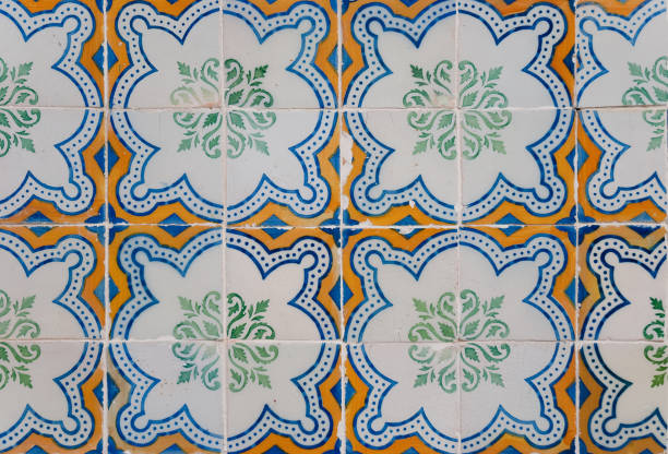 istock Traditional Portuguese glazed tiles 900474992