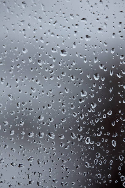 istock Natural Water drops on glass, winter condensation 900476478