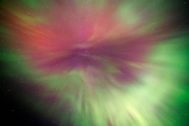 istock Aurora Borealis, Northern lights, corona overhead 900482504