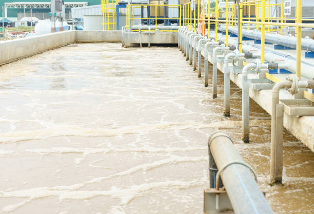 istock Modern urban wastewater treatment plant. 900509278