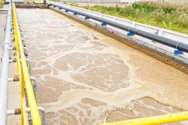 istock Modern urban wastewater treatment plant. 900509340