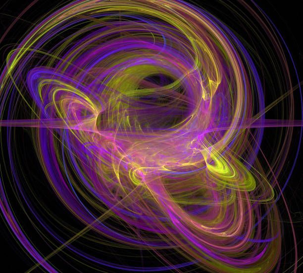 istock image of one Digital Fractal on Black Color 900522832