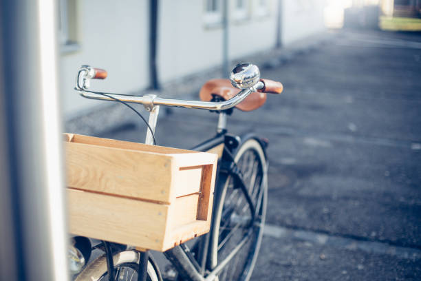 Photography of a bicycle parked on the street