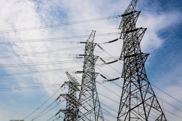 istock electricity high voltage pole and sky 900544114