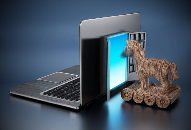 3D render of Homer’s Trojan Horse Isolated on White Background.