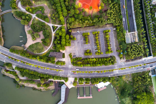 istock Aerial photography park 900553742