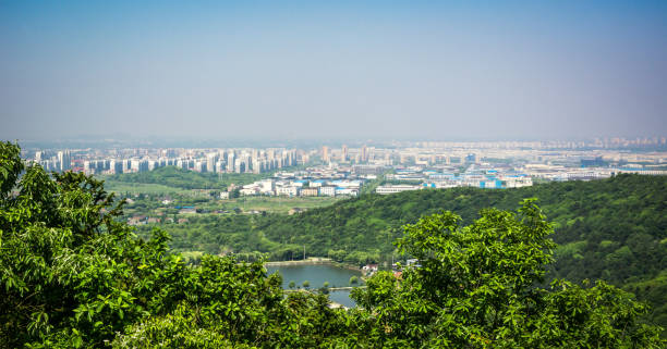 istock The city is close to the mountain 900554150