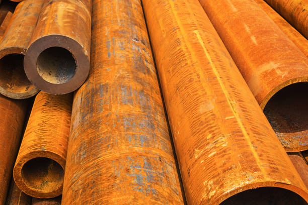 istock Large steel factory warehouse 900555282