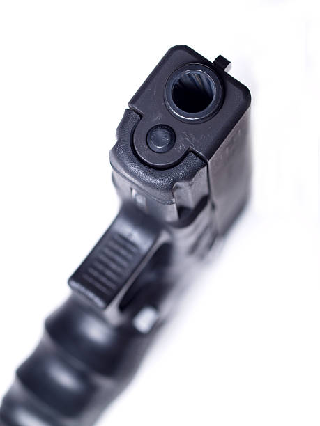 istock Looking down the barrel of a gun. 90055671
