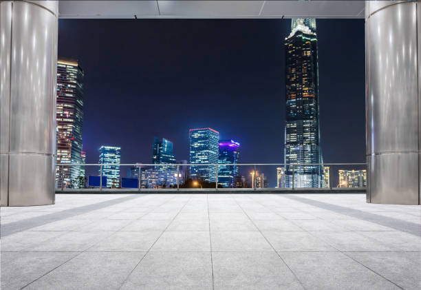 istock Twilight shot with the Shanghai skyline 900558060