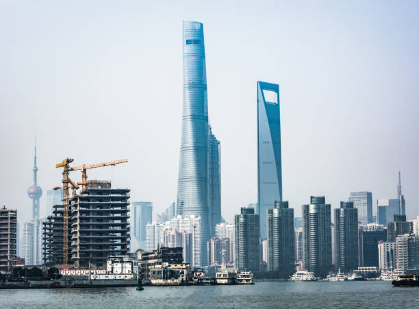istock Shanghai skyline in sunny day, China 900558156