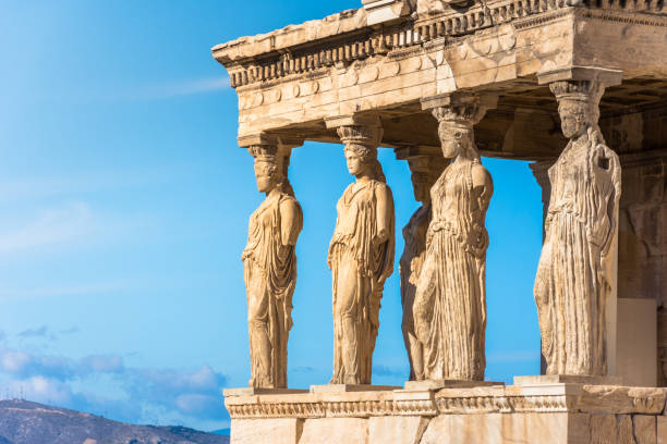 istock Karyatides statues, Erehtheio, on the Acropolis in Athens, Greece 900561946