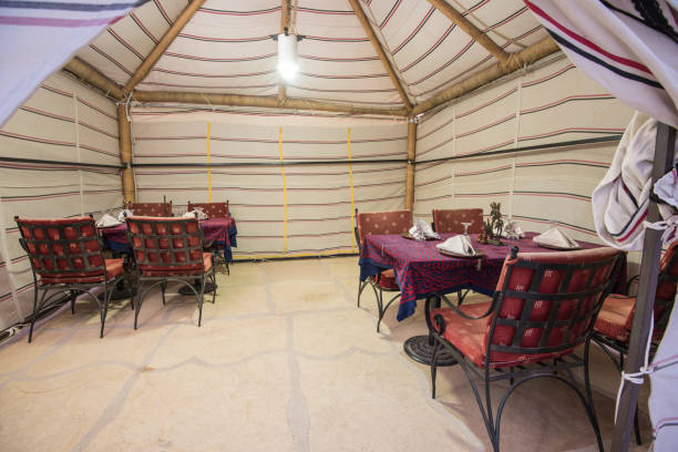 istock Tables in a tent at hotel restaurant 900562258