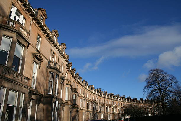 Edinburgh Terrace stock photo