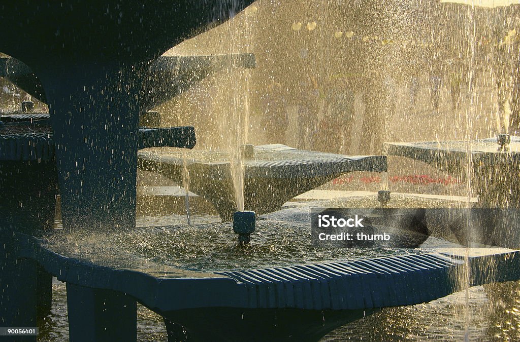 fountain against bright sun  Architecture Stock Photo