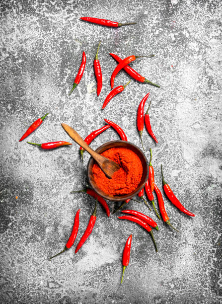 istock Ground chili peppers in a bowl. 900569630