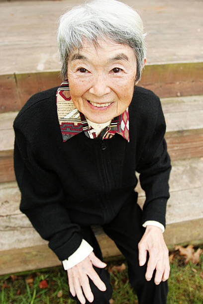 istock Happy Japanese Grandma 90057024