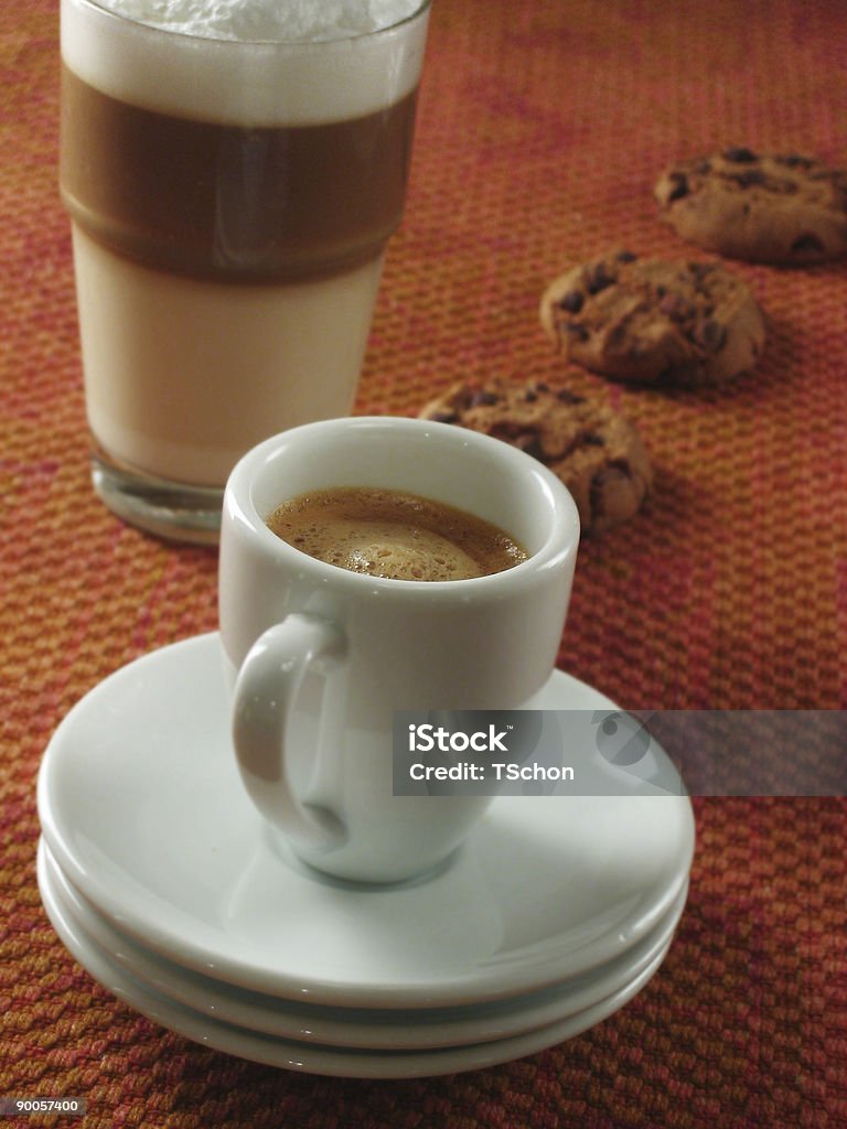 Expresso e de cookies - Royalty-free Bebida Foto de stock