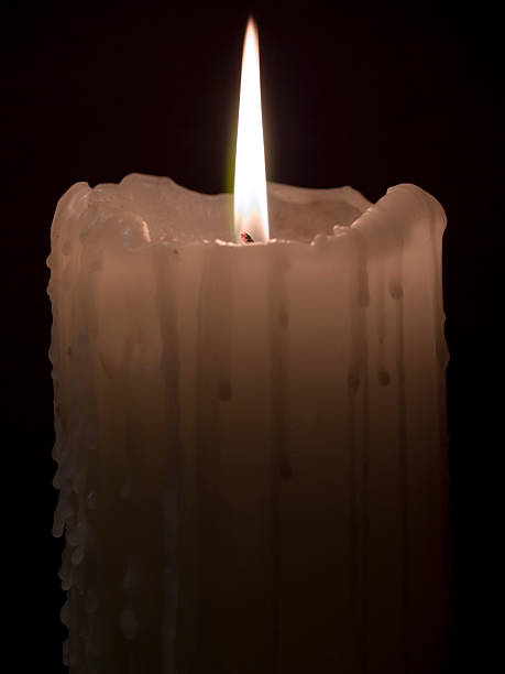 istock Old Melting Church Candle 90057611