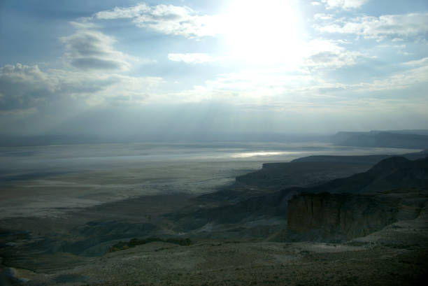 Ustyurt Plateau, Mangystau Region, the southwestern Kazakhstan. stock photo