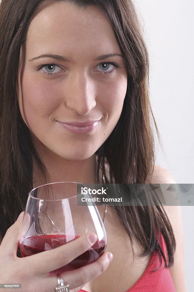 Adulto mujer con vino - Foto de stock de Adulto libre de derechos