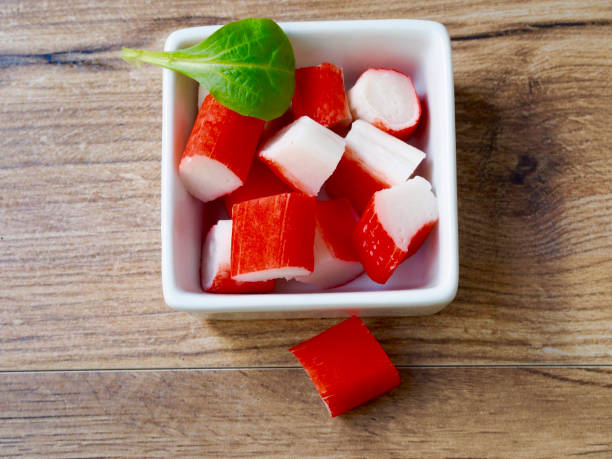 istock Surimi in a recipe on wood background 900583474