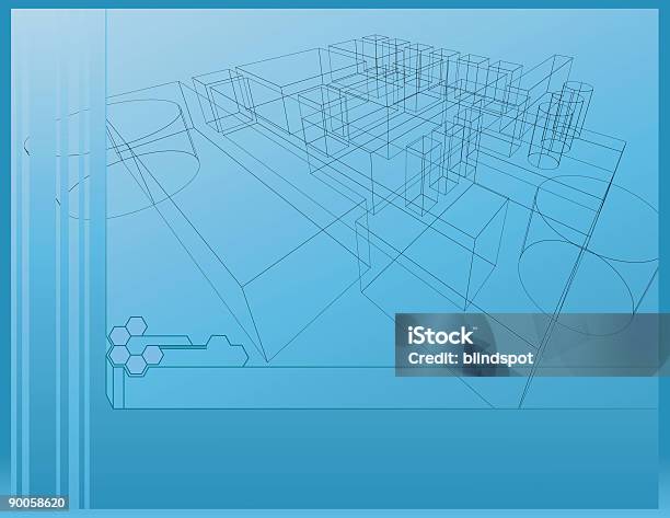 Gitternetzlinien Hintergrund Stock Vektor Art und mehr Bilder von Balkengerüst - Balkengerüst, Baugewerbe, Bauwerk