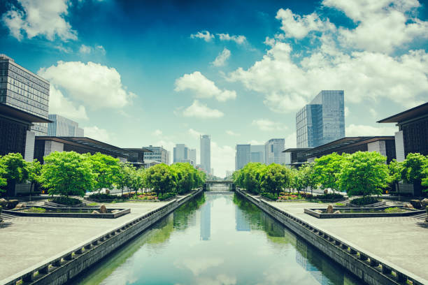 istock modern buildings at riverbank 900588794