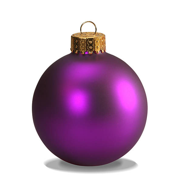 istock Purple ornament with clipping path 90058918