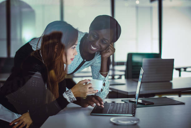 istock Business People Working Late in Office 900600218