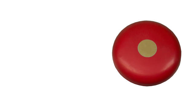 istock Red fire alarm or fire bell isolated on white background. 900604314