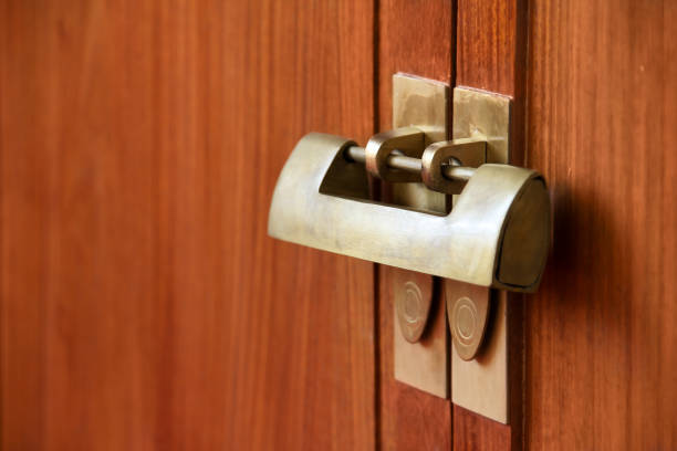 istock Vintage door lock from China 900604350