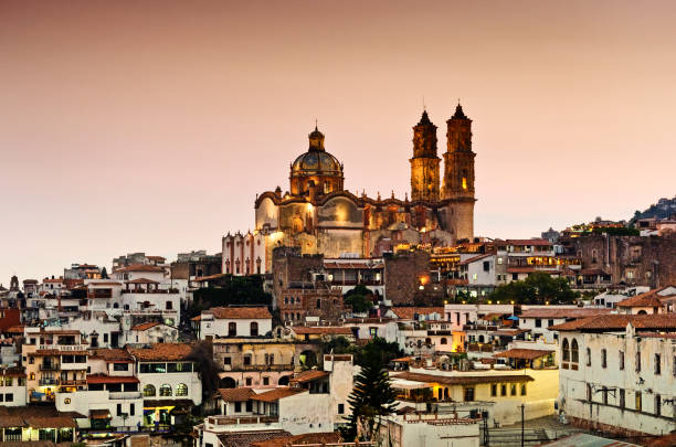 istock night view Taxco city , Mexico 900610434
