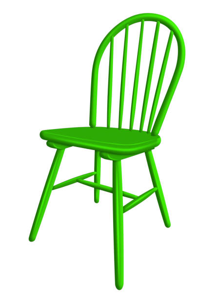 istock Plastic chair isolated - green 900611258