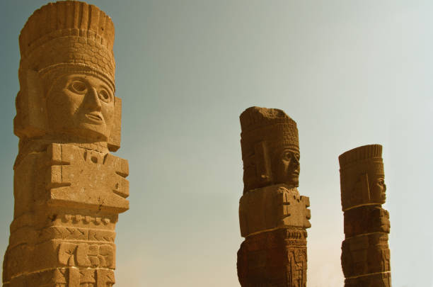 istock Atlantean figure in Tula. Mexico 900611756