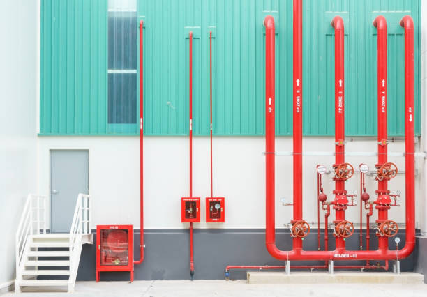 istock water sprinkler and fire alarm system, water sprinkler control system 900615822