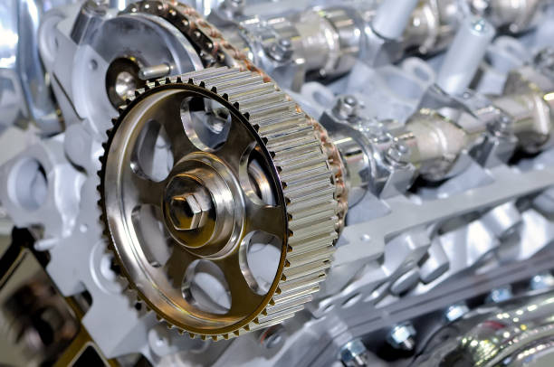istock Metal model of the internal combustion engine. 900626304