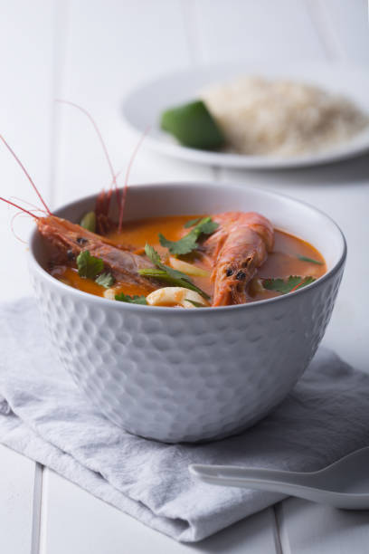 istock Traditional Thai soup Tom Yam. Vertical orientation 900626724