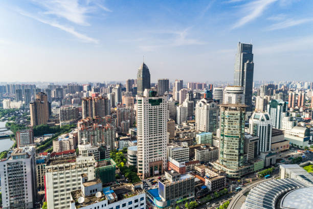 istock a bird's eye view of shanghai 900633366