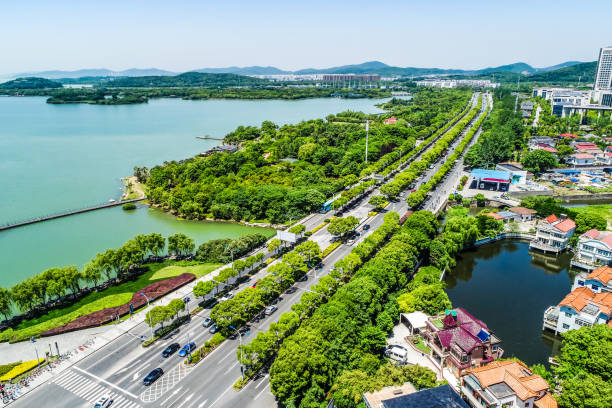 istock The city park with lake 900633602