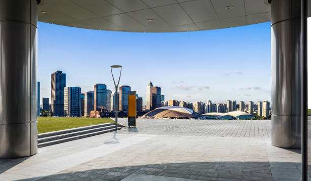 istock modern buildings in Nantong 900636326