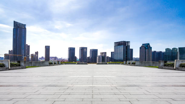 istock modern buildings in Nantong 900636426