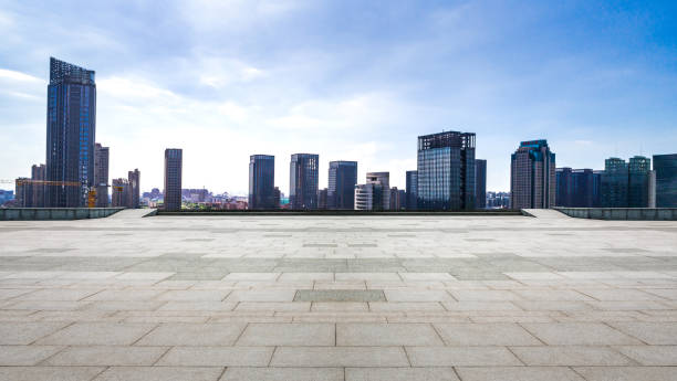 istock modern buildings in Nantong 900636476