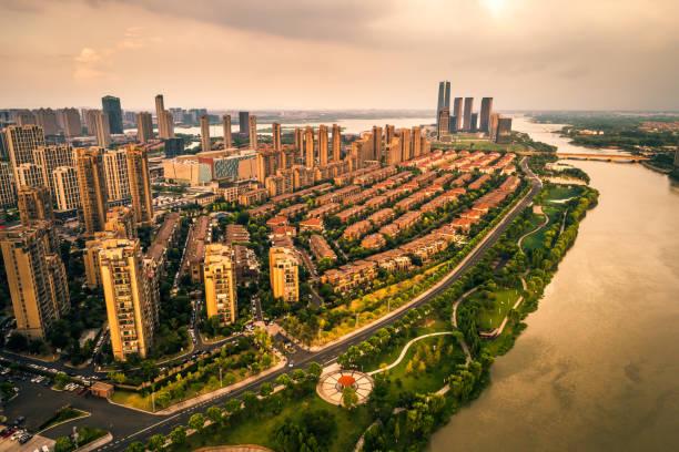 istock The city sunset 900636838