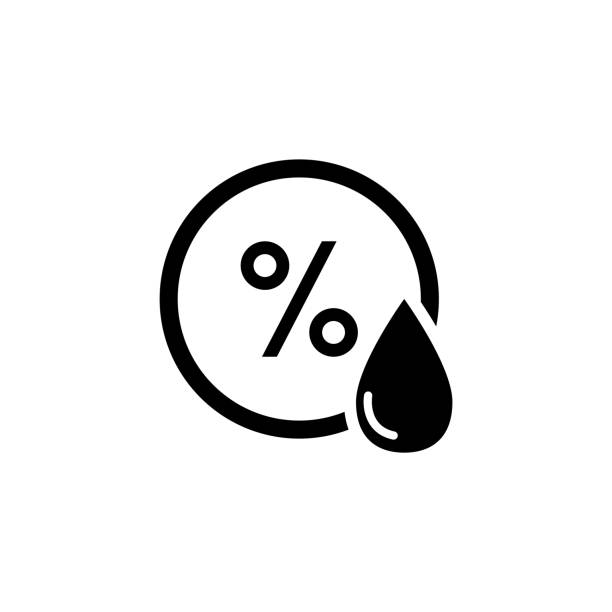 Humidity icon, Humidity weather Sensor Vector illustration metcast stock illustrations