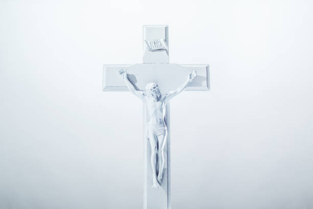 istock Easter Background of White Crucifix 900648724
